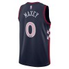 Muške NBA Dres Philadelphia 76ers Tyrese Maxey Nike 2023-24 City Edition Navy Swingman